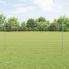 Kerítés oszlopokkal Ezüst 1.2 x 10 m Acél