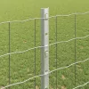 Kerítés oszlopokkal Ezüst 1.2 x 10 m Acél