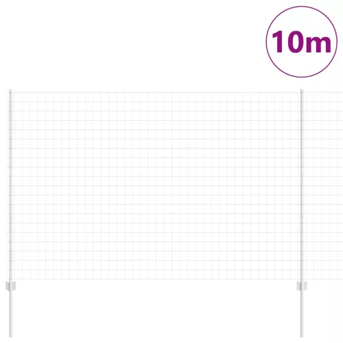 Kerítés oszlopokkal Ezüst 1.5 x 10 m Acél