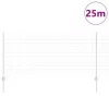 Kerítés oszlopokkal Ezüst 1 x 25 m Acél