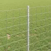 Kerítés oszlopokkal Ezüst 1 x 25 m Acél