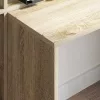 Asztal polcokkal sonoma tölgy 138.5 x 55 x 143 cm Faanyag