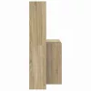 Asztal polcokkal sonoma tölgy 138.5 x 55 x 143 cm Faanyag