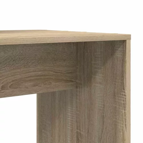 Asztal polcokkal sonoma tölgy 138.5 x 55 x 143 cm Faanyag