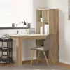 Asztal polcokkal sonoma tölgy 122 x 67 x 145 cm Faanyag