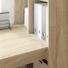 Asztal polcokkal sonoma tölgy 122 x 67 x 145 cm Faanyag