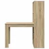 Asztal polcokkal sonoma tölgy 122 x 67 x 145 cm Faanyag