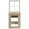 Asztal polcokkal sonoma tölgy 122 x 67 x 145 cm Faanyag