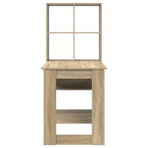 Asztal polcokkal sonoma tölgy 122 x 67 x 145 cm Faanyag