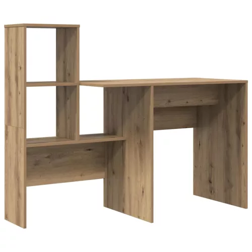 Asztal fiókkal kézműves tölgy 131.5 x 50 x 106.5 cm Faanyag