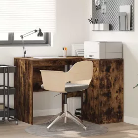  Sarokíróasztal fiókkal Füstölt tölgy 102 x 50 x 75 cm Faanyag