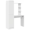 Tárolóval rendelkező íróasztal 2 pcs Fehér 78.5 x 37 x 154.5 cm