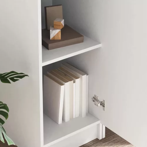 Tárolóval rendelkező íróasztal 2 pcs Fehér 78.5 x 37 x 154.5 cm