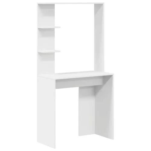 Tárolóval rendelkező íróasztal 2 pcs Fehér 78.5 x 37 x 154.5 cm