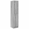 Tárolóval rendelkező íróasztal polcokkal 2 pcs Szürke sonoma
