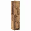 Tárolóval rendelkező íróasztal polcokkal ajtóval 2 pcs Öreg fa