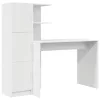 Tárolóval rendelkező íróasztal 2 pcs Fehér 102 x 50 x 124 cm