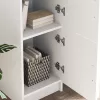 Tárolóval rendelkező íróasztal 2 pcs Fehér 102 x 50 x 124 cm
