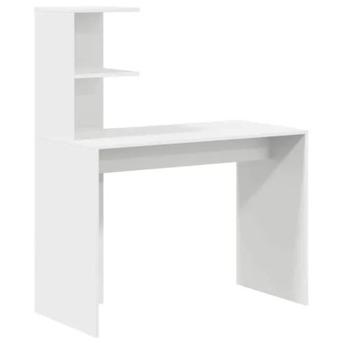 Tárolóval rendelkező íróasztal 2 pcs Fehér 102 x 50 x 124 cm