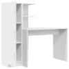 Tárolóval rendelkező íróasztal 2 pcs Fehér 102 x 50 x 124 cm