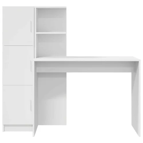 Tárolóval rendelkező íróasztal 2 pcs Fehér 102 x 50 x 124 cm