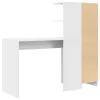 Tárolóval rendelkező íróasztal 2 pcs Fehér 102 x 50 x 124 cm