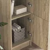 Tárolóval rendelkező íróasztal polcokkal 2 pcs Sonoma tölgy