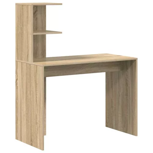 Tárolóval rendelkező íróasztal polcokkal 2 pcs Sonoma tölgy