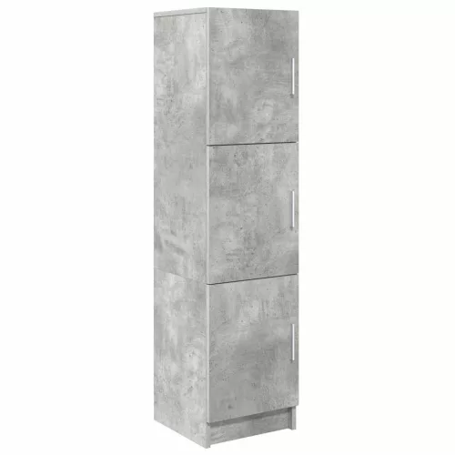 Tárolóval rendelkező íróasztal polcokkal 2 pcs Beton Szürke