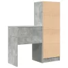 Tárolóval rendelkező íróasztal fiókkal 2 pcs Beton Szürke