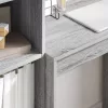 Tárolóval rendelkező íróasztal fiókkal 2 pcs Szürke sonoma