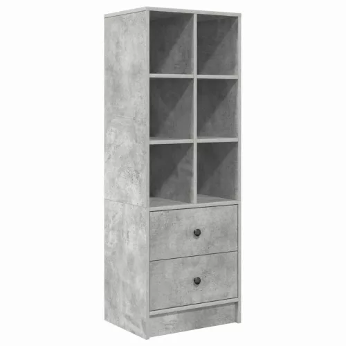 Tárolóval rendelkező íróasztal fiókkal 2 pcs Beton Szürke