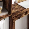 Tárolóval rendelkező íróasztal fiókkal 2 pcs Füstölt tölgy