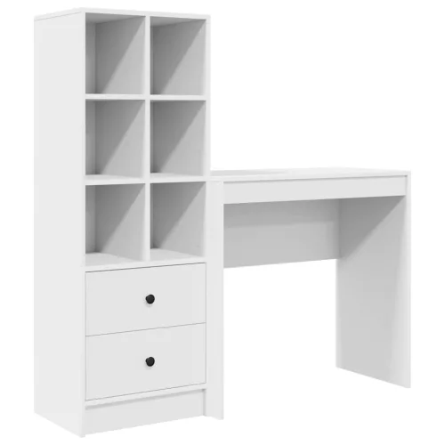 Tárolóval rendelkező íróasztal 2 pcs Fehér 80 x 40 x 76 cm