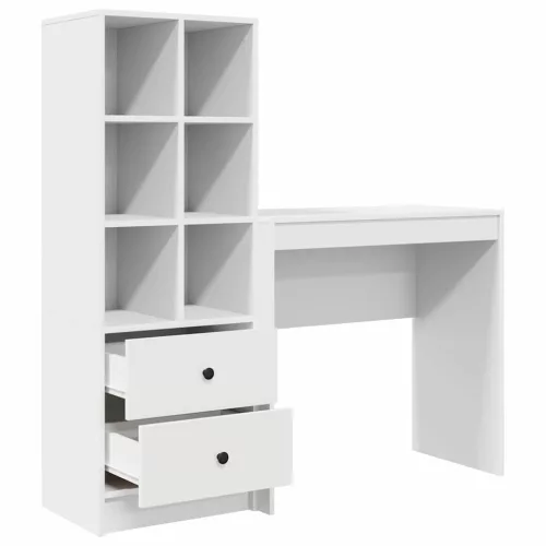 Tárolóval rendelkező íróasztal 2 pcs Fehér 80 x 40 x 76 cm