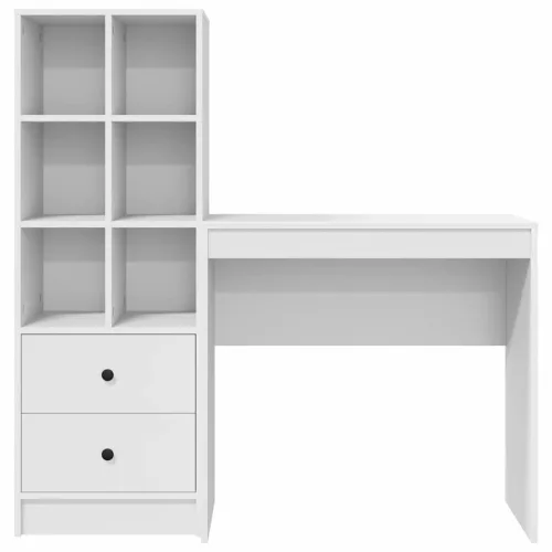 Tárolóval rendelkező íróasztal 2 pcs Fehér 80 x 40 x 76 cm
