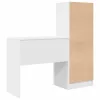 Tárolóval rendelkező íróasztal 2 pcs Fehér 80 x 40 x 76 cm
