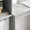 Tárolóval rendelkező íróasztal fiókkal 2 pcs Beton Szürke