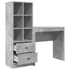 Tárolóval rendelkező íróasztal fiókkal 2 pcs Beton Szürke