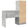 Tárolóval rendelkező íróasztal fiókkal 2 pcs Beton Szürke