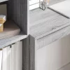 Tárolóval rendelkező íróasztal fiókkal 2 pcs Szürke sonoma