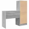Tárolóval rendelkező íróasztal fiókkal 2 pcs Szürke sonoma