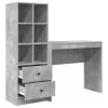 Tárolóval rendelkező íróasztal fiókkal 2 pcs Beton Szürke