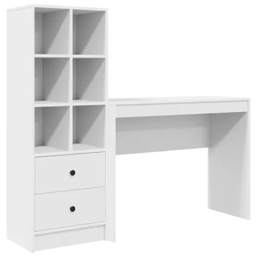Tárolóval rendelkező íróasztal 2 pcs Fehér 100 x 40 x 76 cm