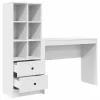 Tárolóval rendelkező íróasztal 2 pcs Fehér 100 x 40 x 76 cm