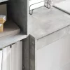 Tárolóval rendelkező íróasztal fiókkal 2 pcs Beton Szürke