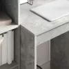 Tárolóval rendelkező íróasztal fiókkal 2 pcs Beton Szürke