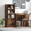 Tárolóval rendelkező íróasztal fiókkal 2 pcs Füstölt tölgy
