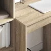Tárolóval rendelkező íróasztal fiókkal 2 pcs Sonoma tölgy