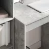 Tárolóval rendelkező íróasztal fiókkal 2 pcs Beton Szürke